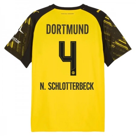 Fotbalové dres Borussia Dortmund N. Schlotterbeck 4 Domácí 2025-26 Krátký Rukáv